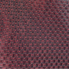 Tessuto Rosso geometrico (7-018UI0) per scarpe personalizzate Nicole. Rosso intenso, disegno strutturato e contemporaneo. Lavorazione artigianale made in Italy.
