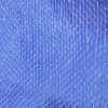 Tessuto Stampato (8-001UI0_Tessuto_Stampato_Pitone_Blu_Elettrico) per scarpe personalizzate Nicole. Fantasia pitone blu elettrico, scenico e dinamico. Artigianale made in Italy.
