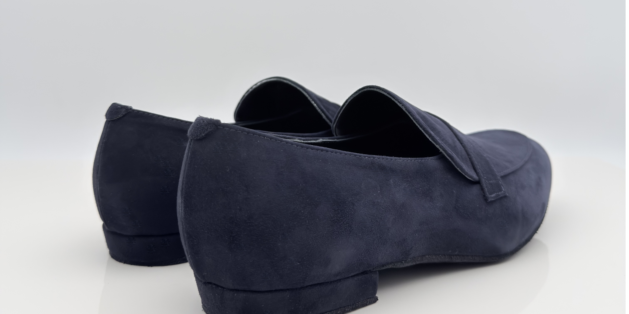 Ale art. 314 Nicole Rimini mocassino camoscio blu notte vera pelle morbida traspirante slip-on punta chiusa tacco basso 1,5HU comfort uomo artigianale italiano
