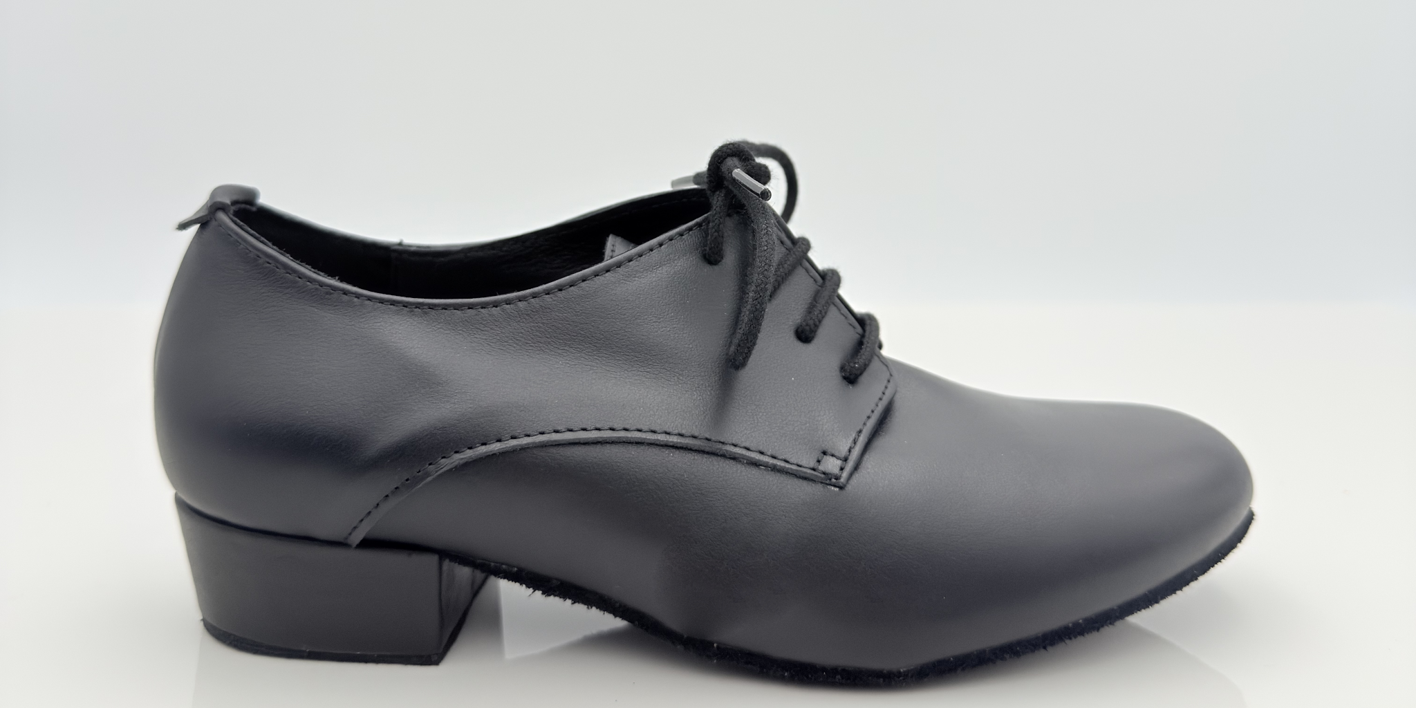 Alvin art. 403 Nicole Rimini scarpe da ballo folk liscio romagnolo caraibici bambino in vera pelle nera, lacci cotone non cerati 2CAL, tacco standard 2,5HSU, punta chiusa F5P2, memory gel, suola bufala, kids child
