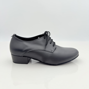 Alvin art. 403 Nicole Rimini scarpe da ballo folk liscio romagnolo caraibici bambino in vera pelle nera, lacci cotone non cerati 2CAL, tacco standard 2,5HSU, punta chiusa F5P2, memory gel, suola bufala, kids child
