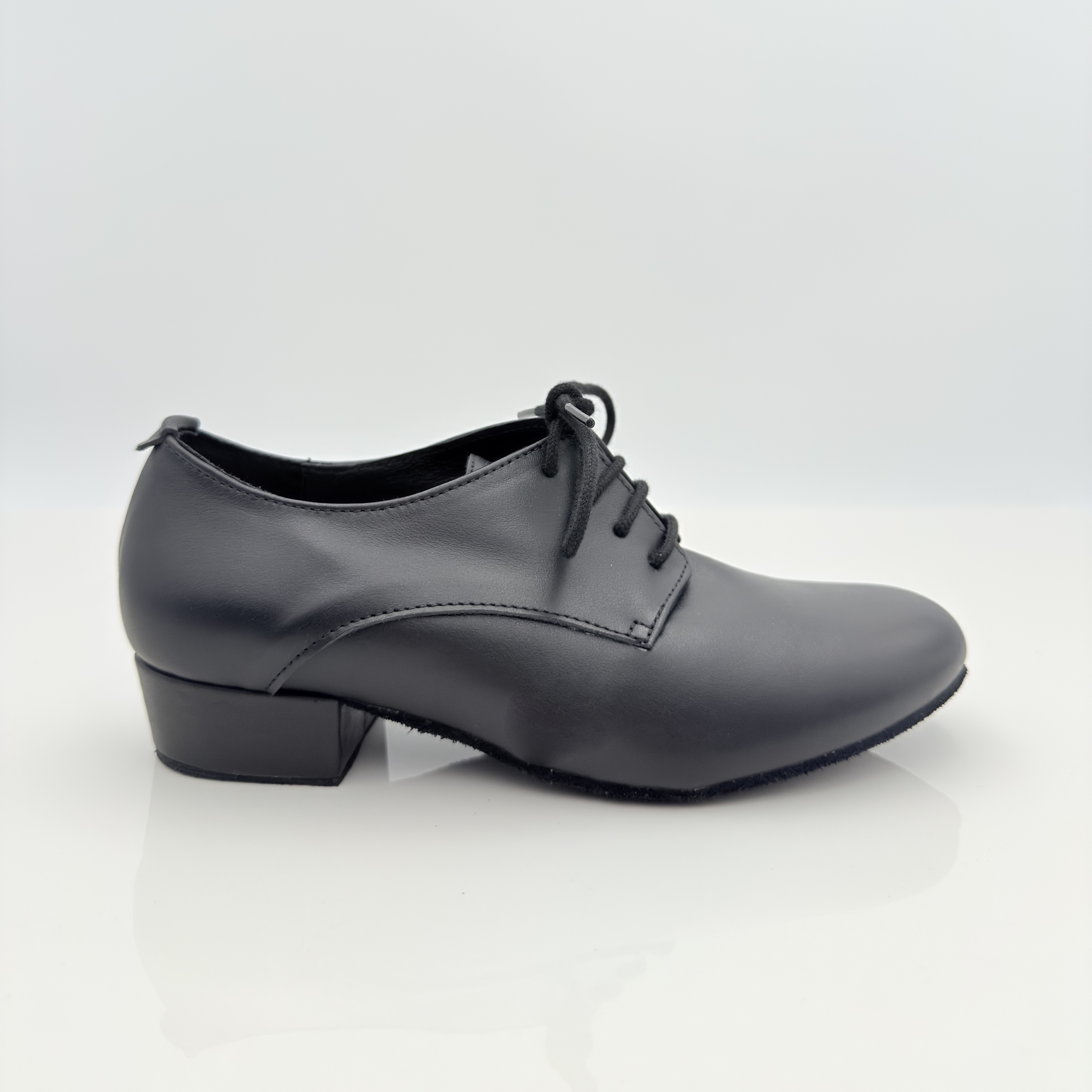 Alvin art. 403 Nicole Rimini scarpe da ballo folk liscio romagnolo caraibici bambino in vera pelle nera, lacci cotone non cerati 2CAL, tacco standard 2,5HSU, punta chiusa F5P2, memory gel, suola bufala, kids child
