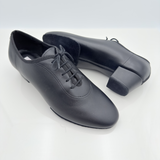 Andreas art. 301 Pelle Nera Lacci 2CAL Tacco 4HL | Nicole Rimini | Scarpe Ballo Uomo Allenamento