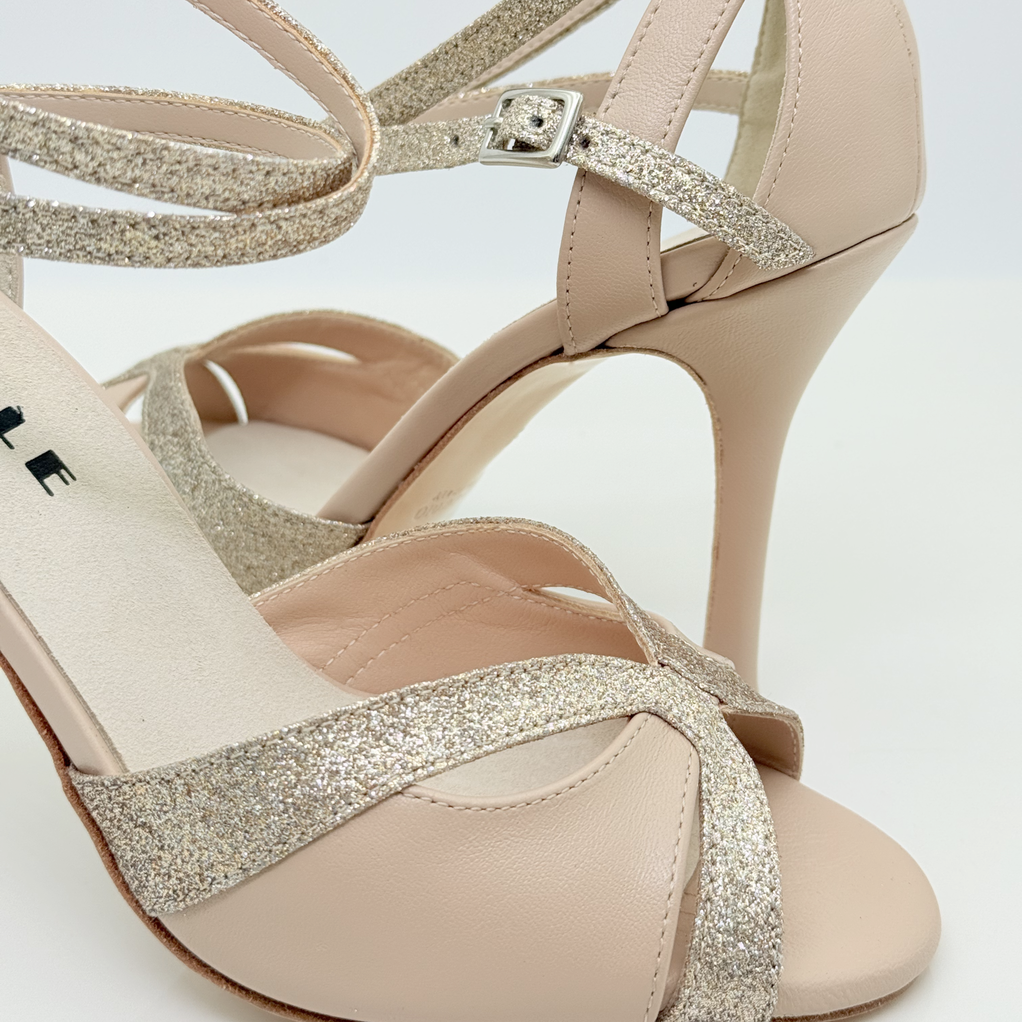 Soletta memory gel antishock antibatterico fodera interna vera pelle sottopiede antiscivolo Blanca art. 176 comfort scarpa donna rosa cipria Nicole Rimini
