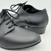 Suola in bufala Carlos art. 303 scarpa da ballo uomo morbida scamosciata aderenza pavimenti interni liscio folk romagnolo tacco 2,5HSU punta chiusa F5P2 made in Italy Nicole Rimini
