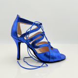 Carolina art. 234 - Scarpe da Ballo Kizomba Tessuto stampato pitone Tacco Spillo 9 cm | Kizomba