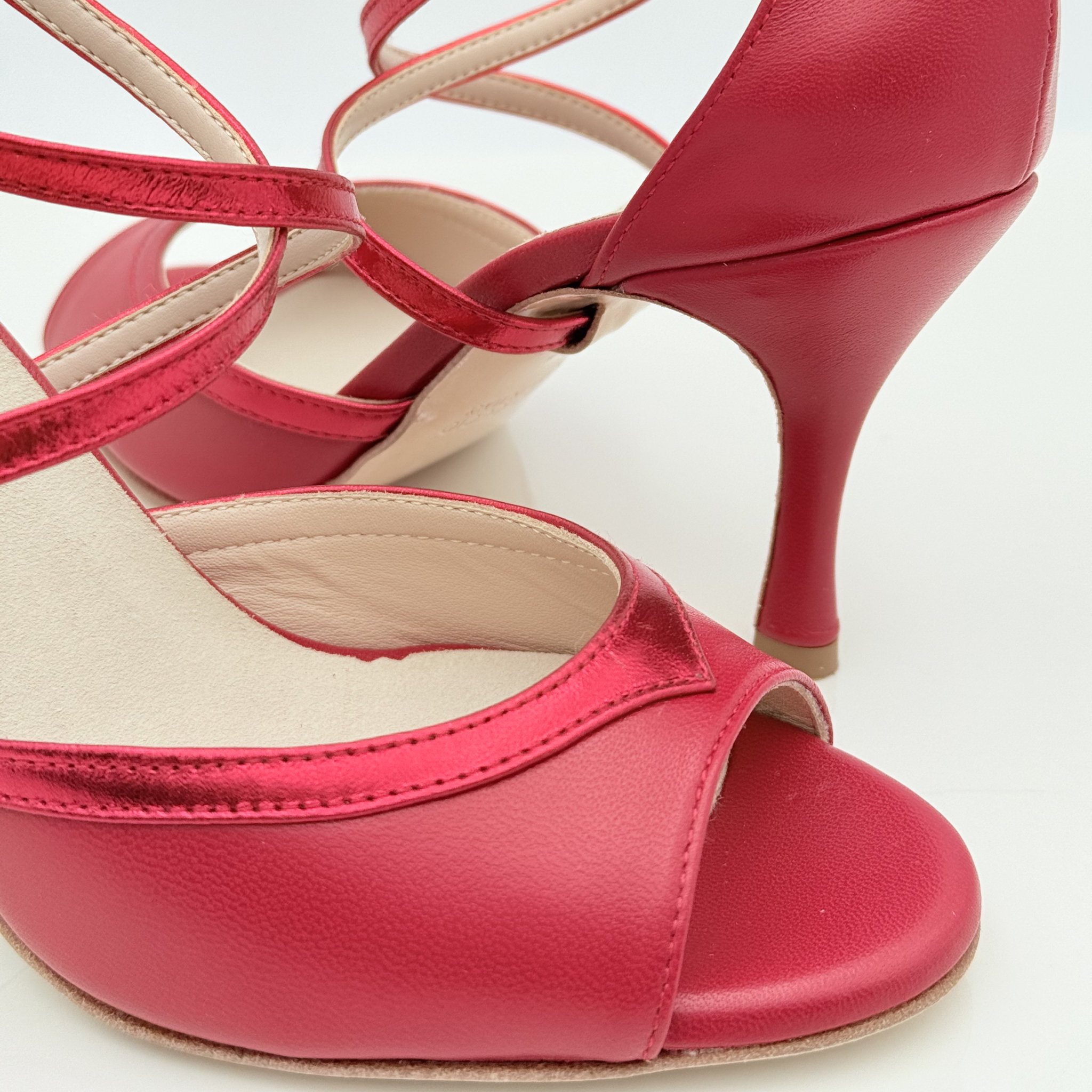 Soletta memory gel antishock antibatterico fodera interna vera pelle sottopiede antiscivolo Dany art. 172 comfort scarpa donna rossa Nicole Rimini
