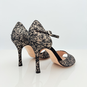 Emily art. 130 Nicole Rimini vista posteriore tacco spillo 10HS camoscio moscato bronzo punta aperta semi-arrotondata F1P1 scarpa elegante day to night passeggio cerimonia
