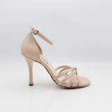 Estela art. 115/B Pelle Rosa Cipria Cinturino 1CAB Tacco Spillo 10HS Punta F2P3 | Armoniosa Atelier Creativo - Personalizzate limit edition