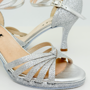 Nicole scarpe da ballo liscio folk Estela 115P dettaglio plateau tacco rocchetto 8cm cuban heel equilibrato stabile comfort ballroom valzer romagnolo artigianale qualità

