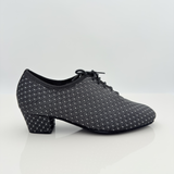Eva art. 312 Tessuto Celebrity Nero Argento | Scarpa da Ballo Nicole Rimini