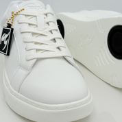 Vista posteriore Fuego Low Top Nicole Rimini — punta chiusa scrollo quadrato Mod. F5P2, tacco piatto 0-1 cm baricentro basso naturale, suola gomma FlowTec uso interno esterno, dance sneaker unisex danze caraibiche afro-cubane
