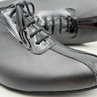 Suola in bufala George art. 315 scarpa da ballo uomo morbida scamosciata aderenza pavimenti interni liscio folk romagnolo tacco 2,5HSU punta chiusa F5P2 made in Italy Nicole Rimini

