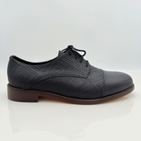 John art. 313 Pelle Intrecciata Nera Lacci 2CAL Tacco 2,5HSU | Scarpe Swing Uomo Nicole Rimini