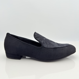 Lucas 318 Tessuto Scamosciato Nero Mocassino Slip-On Tacco 1,5HU Punta F5P2 | Scarpe Caraibici Uomo Nicole Rimini