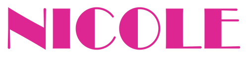 Logo aziendale Nicole Bellaria Igea Marina nella variante cromatica fucsia istituzionale.