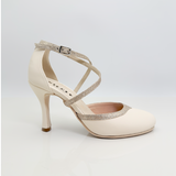 Marisol art. 206 Pelle Panna Glitter Nude Cinturino 1CAI Tacco Rocchetto 9HR Punta Chiusa F5P3 | Armoniosa Atelier Creativo - Personalizzate limit edition