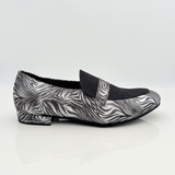 Miguel art. 314 Tessuto Jaguar e Scamosciato Nero Mocassino 1CAM Tacco 1,5HU | Scarpe Caraibici Uomo