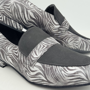 Suola in bufala Miguel art. 314 scarpa da ballo uomo caraibici salsa bachata kizomba morbida aderenza pavimenti interni mocassino slip-on Nicole Rimini artigianale italiano
