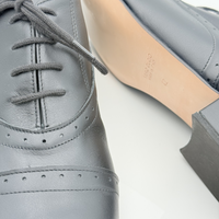 Suola in cuoio Steven art. 306/C Nicole Rimini — cuoio pomiciato scivolamento flessibilità scarpe tango uomo pelle nera tacco basso 2,5HSU made in Italy
